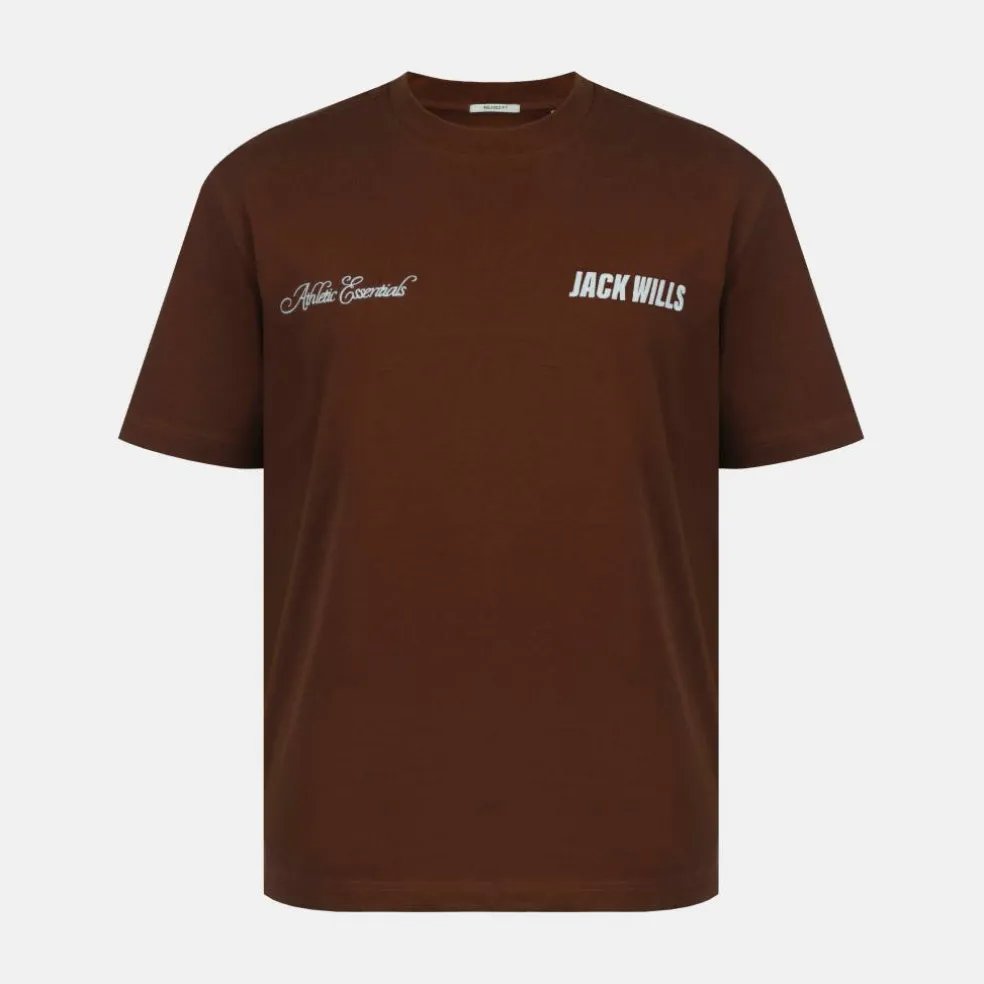 Men's Script Mix Cotton Short Sleeve Oversized T-Shirt