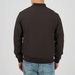 Men's Seersucker Bomber Jacket
