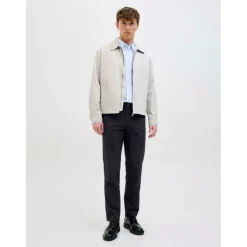 Men's Seersucker Cargo Trousers