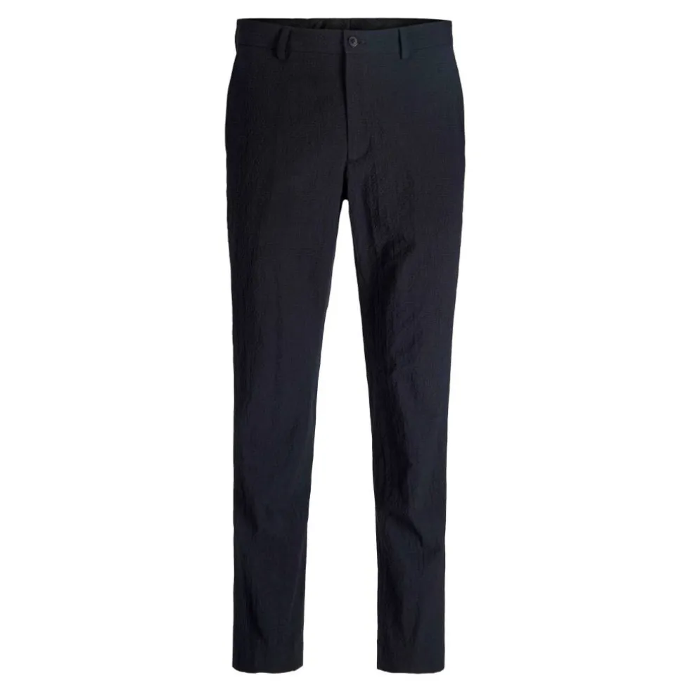 Men's Seersucker Cargo Trousers