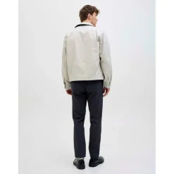 Men's Seersucker Cargo Trousers