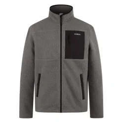 Men's Sherpa Long Sleeve Funnel Neck Zip Pocket Fleece
