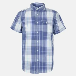 Men's Short-Sleeve Patterned Shirt