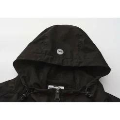 Men's Shower Water Resistant Funnel Neck Long Sleeve Rain Anorak
