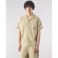 Men's Stamford Cuban Collar Short-Sleeve Plain Shirt