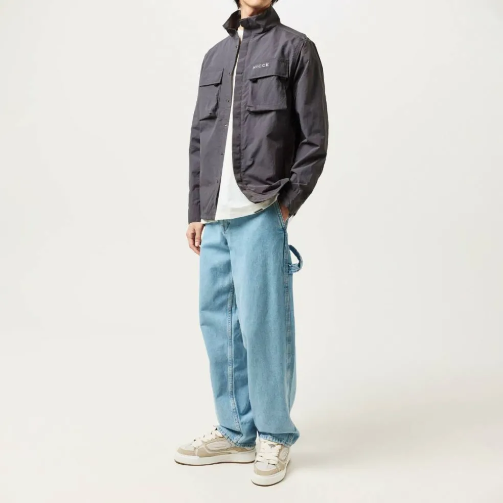 Men's Statlo Long Sleeve Stand Collar Overshirt