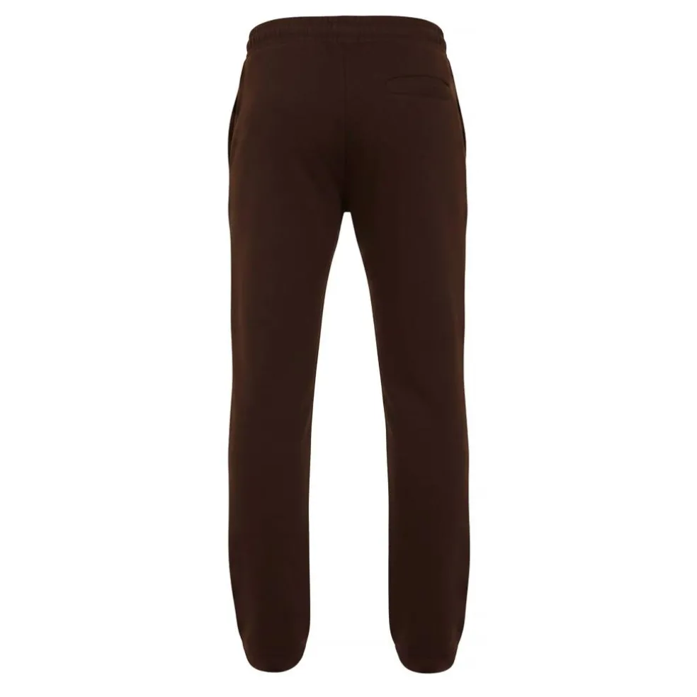 Men's Straight Leg Open Hem Fleece Jogging Bottoms