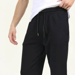 Men's Straight Leg Open Hem Fleece Jogging Bottoms