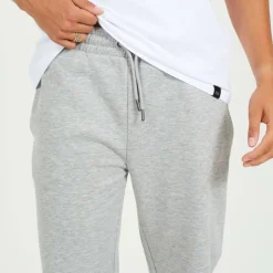 Men's Straight Leg Open Hem Fleece Jogging Bottoms