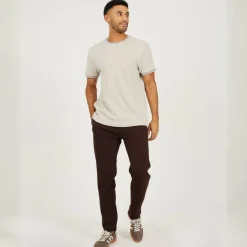 Men's Straight Leg Open Hem Fleece Jogging Bottoms