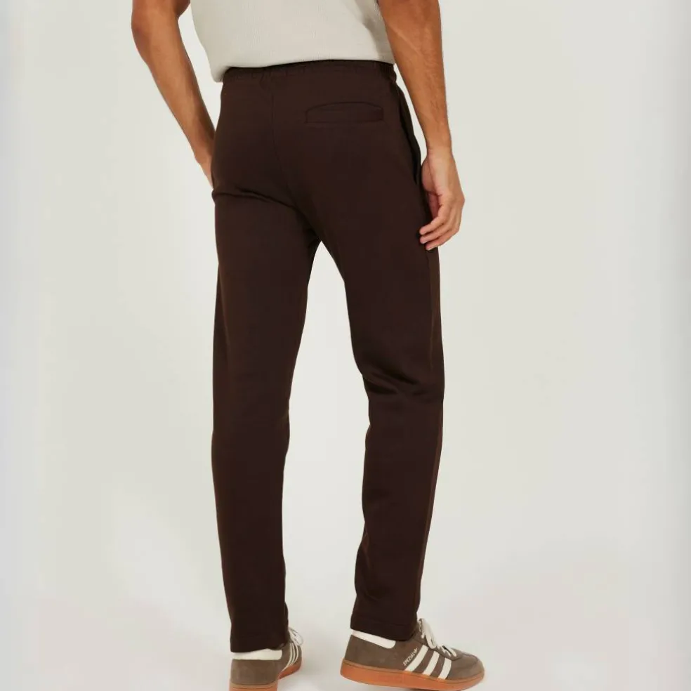 Men's Straight Leg Open Hem Fleece Jogging Bottoms