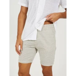 Mens Striped Yarn Dyed Cotton Short