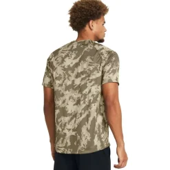 Men's Tech Camo Short-Sleeve Performance Gym Top