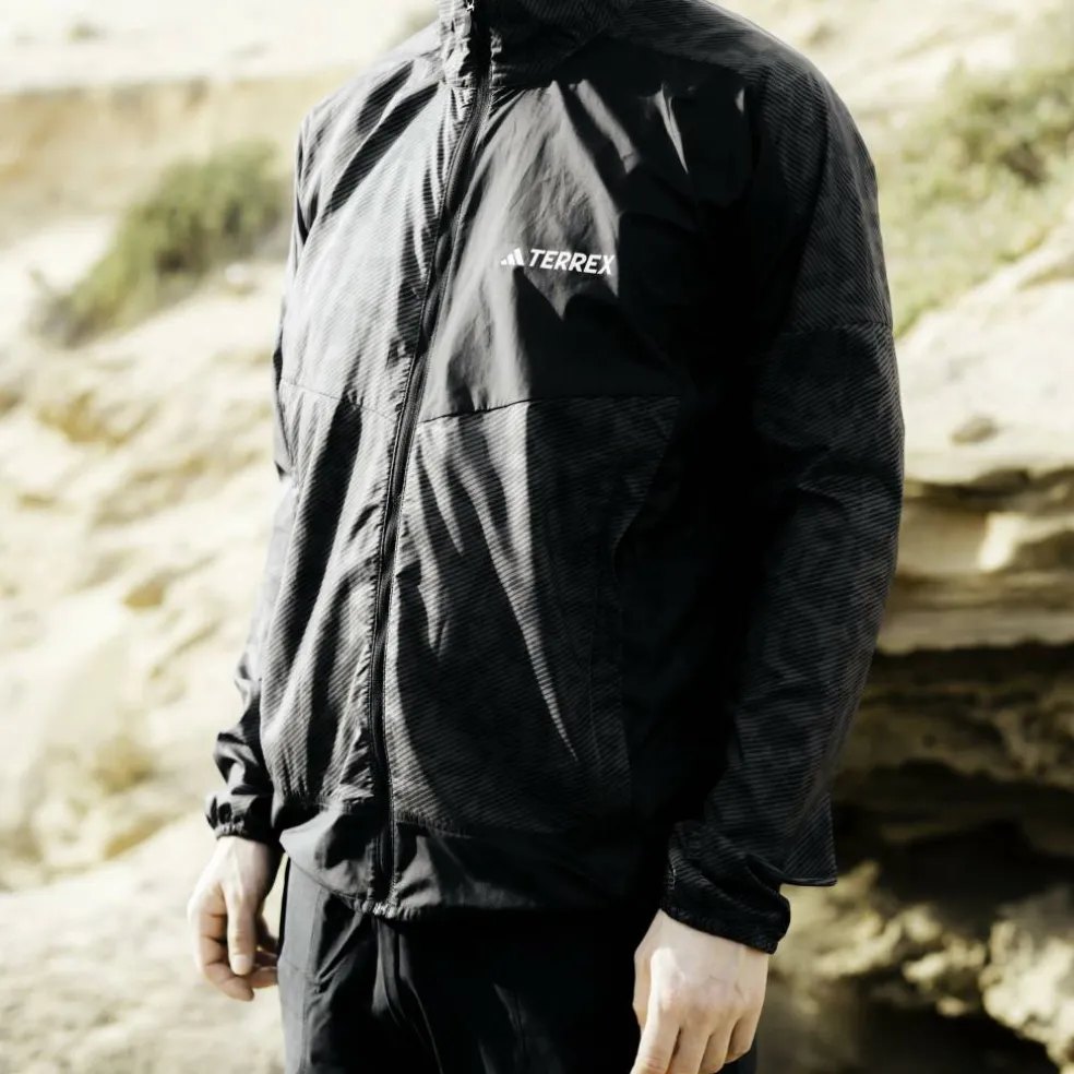 Men's Terrex Trail Water-Resistant Wind Performance Running Jacket