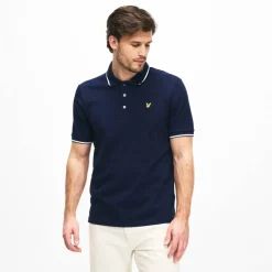Men's Tipped Short Sleeve Polo Shirt