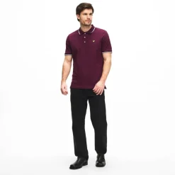 Men's Tipped Short Sleeve Polo Shirt