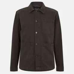 Men's Twill Cotton Long Sleeve Overshirt