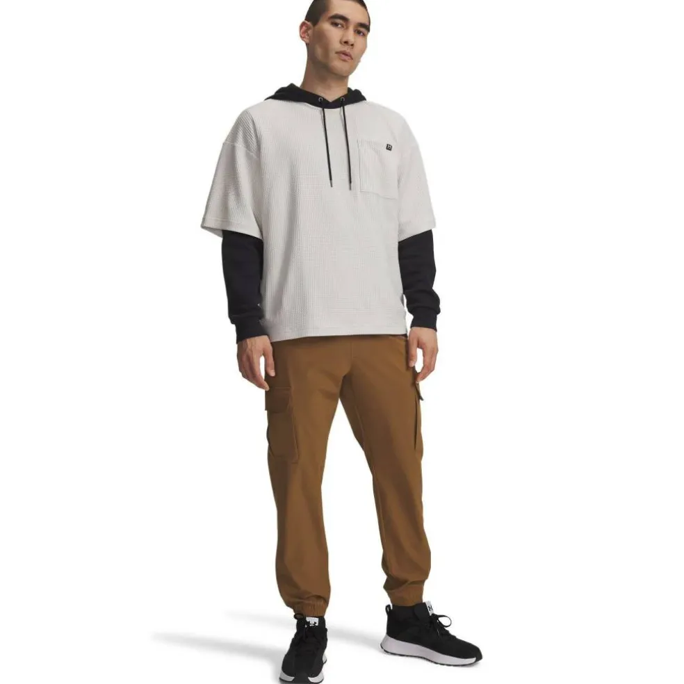 Men's Vibe Woven Open Hem Fleece Joggers