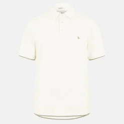 Men's Waffle Textured Short-Sleeve Polo Shirt