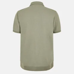 Men's Waffle Textured Short-Sleeve Polo Shirt