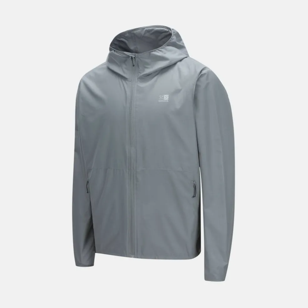Men's Water and Wind Resistant Full Zip Hooded Waterproof Jacket