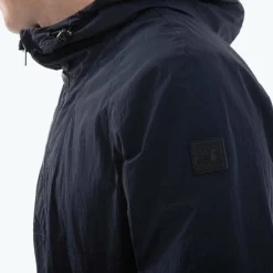 Men's Water-Resistant Adjustable Hood Rain Anorak