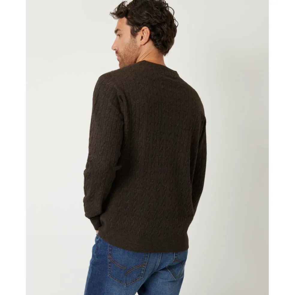 Men's Wildcroft Cable Crew Knit Jumper