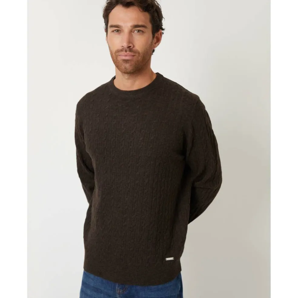 Men's Wildcroft Cable Crew Knit Jumper