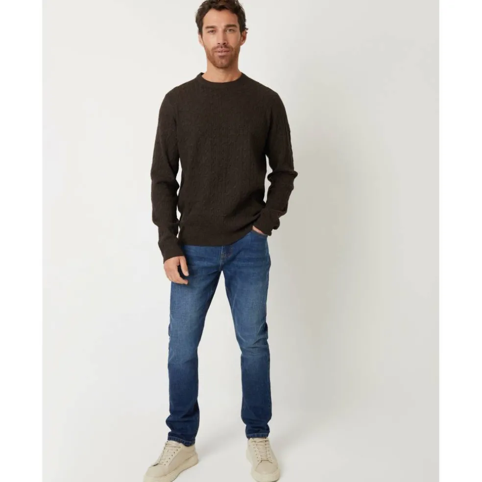 Men's Wildcroft Cable Crew Knit Jumper