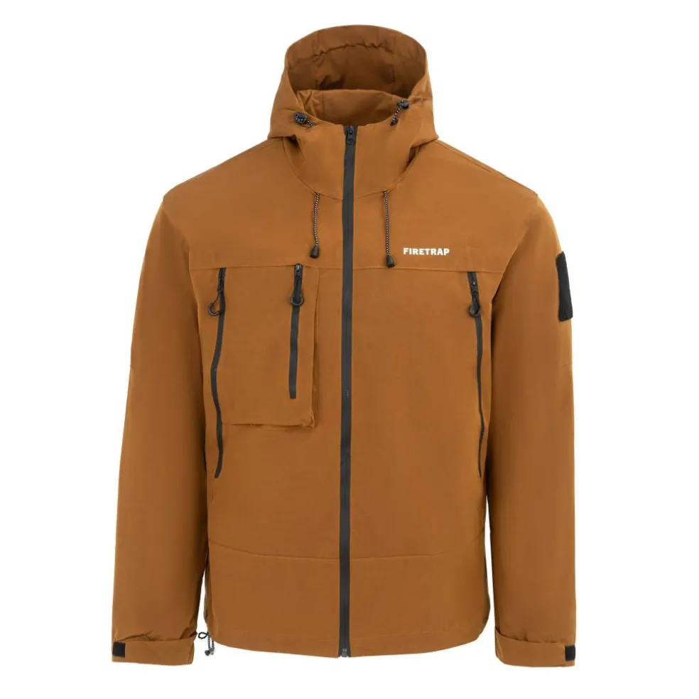 Men's Windproof Hooded Long Sleeve Windbreaker