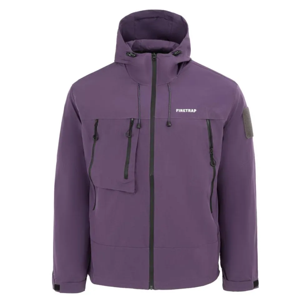 Men's Windproof Hooded Long Sleeve Windbreaker
