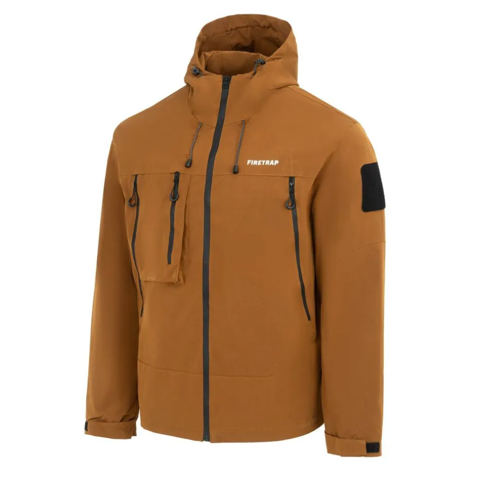 Men's Windproof Hooded Long Sleeve Windbreaker