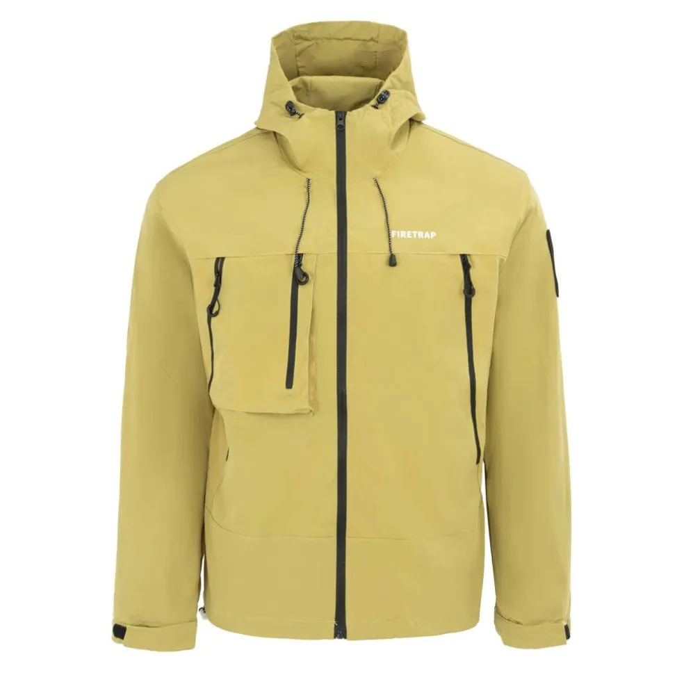 Men's Windproof Hooded Long Sleeve Windbreaker