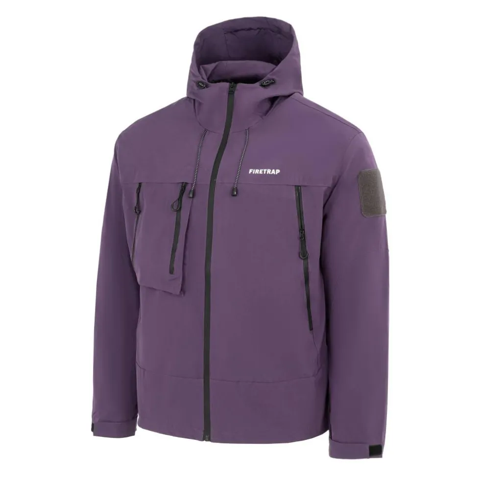 Men's Windproof Hooded Long Sleeve Windbreaker
