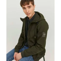 Men's Zipped Hooded Softshell Jacket