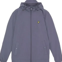 Men's Zip Through Cotton Wind Resistant Long Sleeve Hooded Rain Anorak