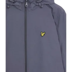 Men's Zip Through Cotton Wind Resistant Long Sleeve Hooded Rain Anorak