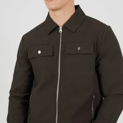 Men's Zip Up Shacket Overshirt