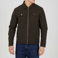Men's Zip Up Shacket Overshirt