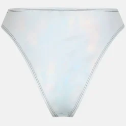 Metallic High Waisted Bikini Bottoms