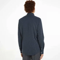Micro Print Poplin Shirt