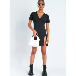 Mini Tea Dress With Split
