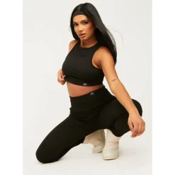 Missy Tab Detail Jersey Racer Top