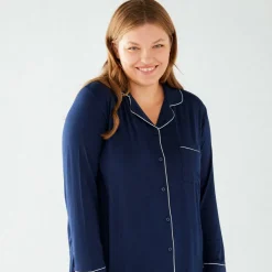 Modal Button Up Pyjama Set