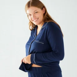 Modal Button Up Pyjama Set