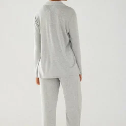 Modal Button Up Pyjama Set