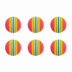 Multicolored Practice Foam Balls Pack of 6