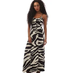 Nova Gigi Zebra Print Maxi Dress