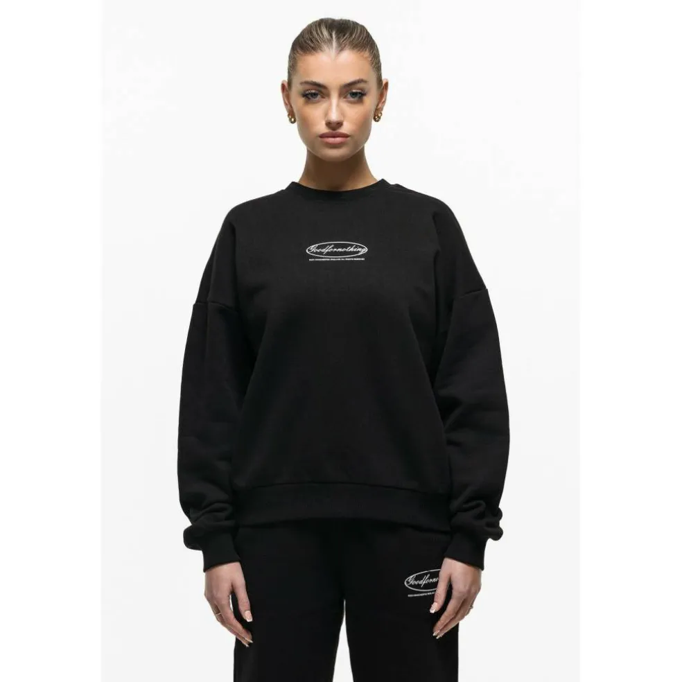 Oval Sweatshirt Black