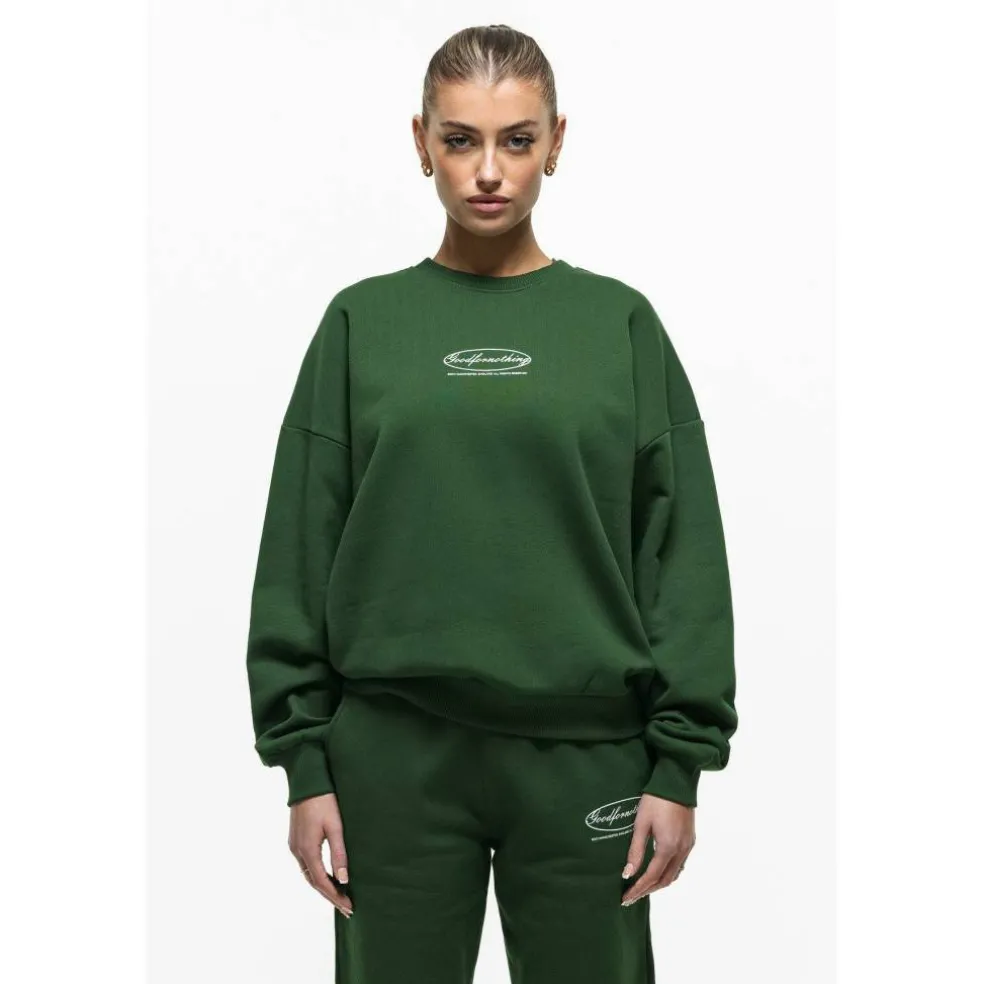 Oval Sweatshirt Dark Green